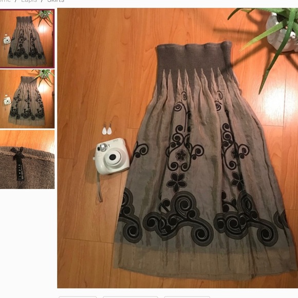 Lapis Dresses & Skirts - Stretchy waist skirt